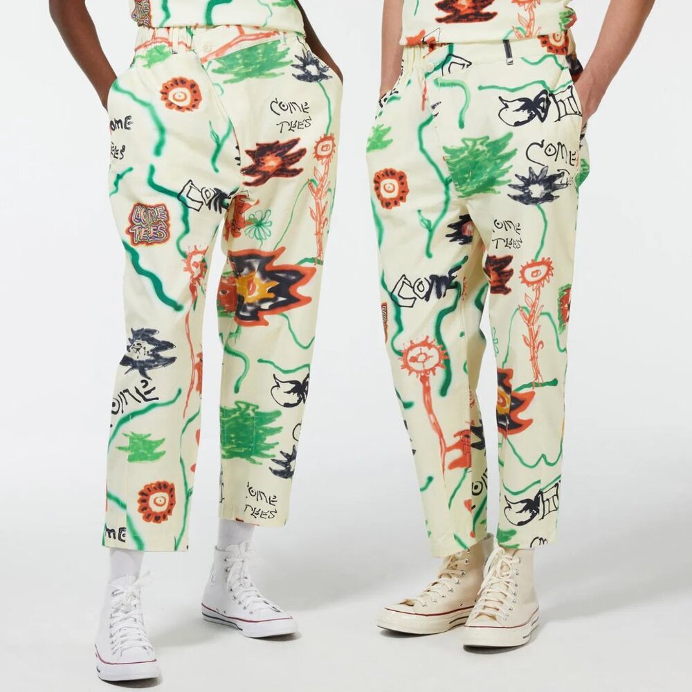 Converse Shapes by Come Tees Triangle Pants Wearable Art to Wear Artsy Unisex - Picture 2 of 2